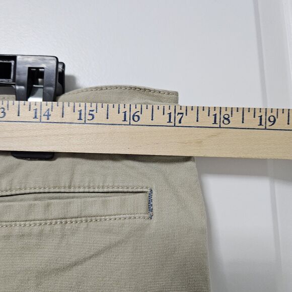 Horny Toad Pants Women’s 12 (34x30.5) Tan Straight Leg Ankle Side Slit Pockets - Picture 7 of 10